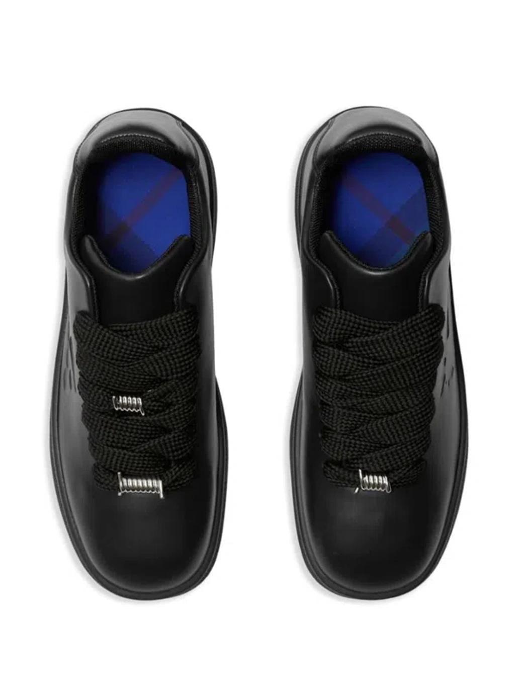 Smooth Calfskin Sneakers In Black Product Image