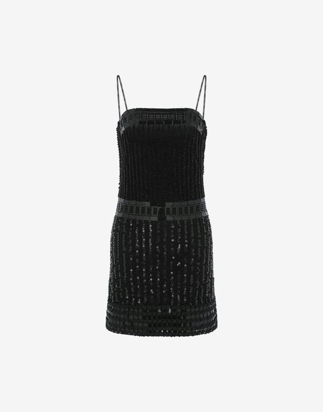 Tulle minidress with sequins Product Image