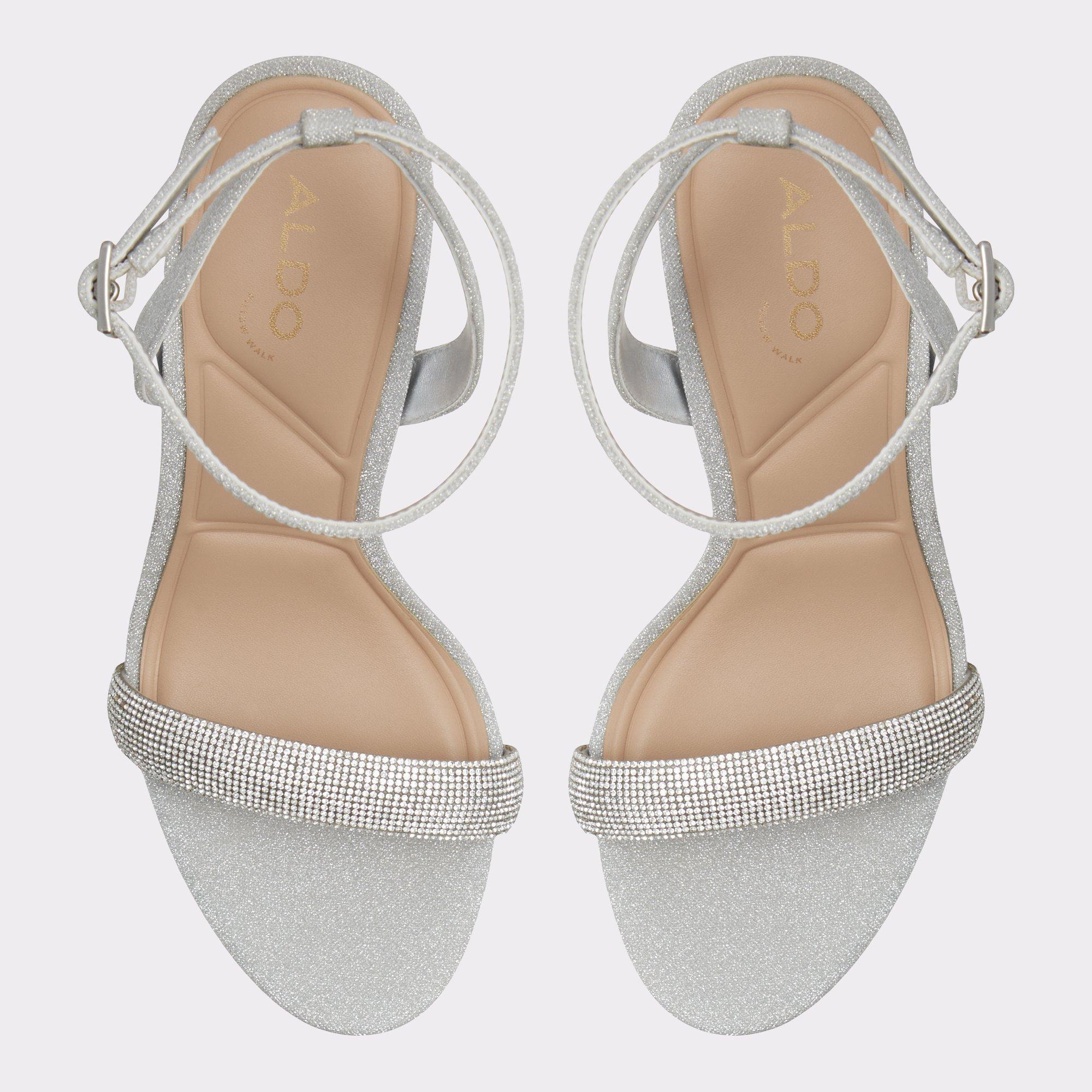 Perlea Silver Women's Strappy sandals | ALDO US Product Image