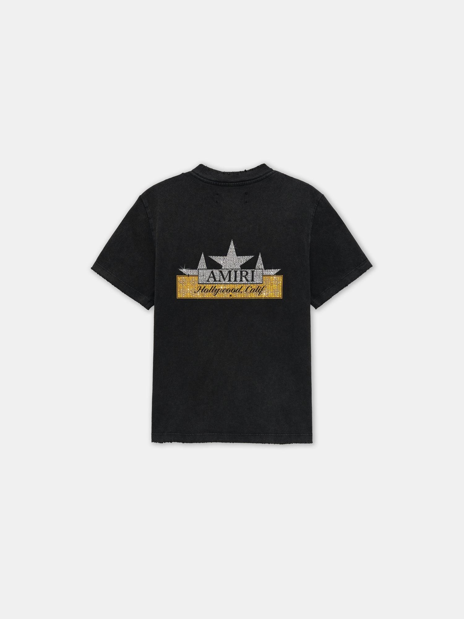 WOMEN - WOMEN'S VINTAGE AMIRI CRYSTAL STAR TEE - Black Female Product Image