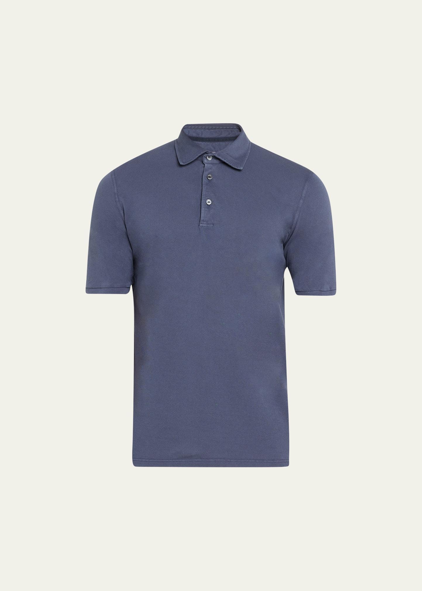 Mens Cotton Pique Polo Shirt Product Image