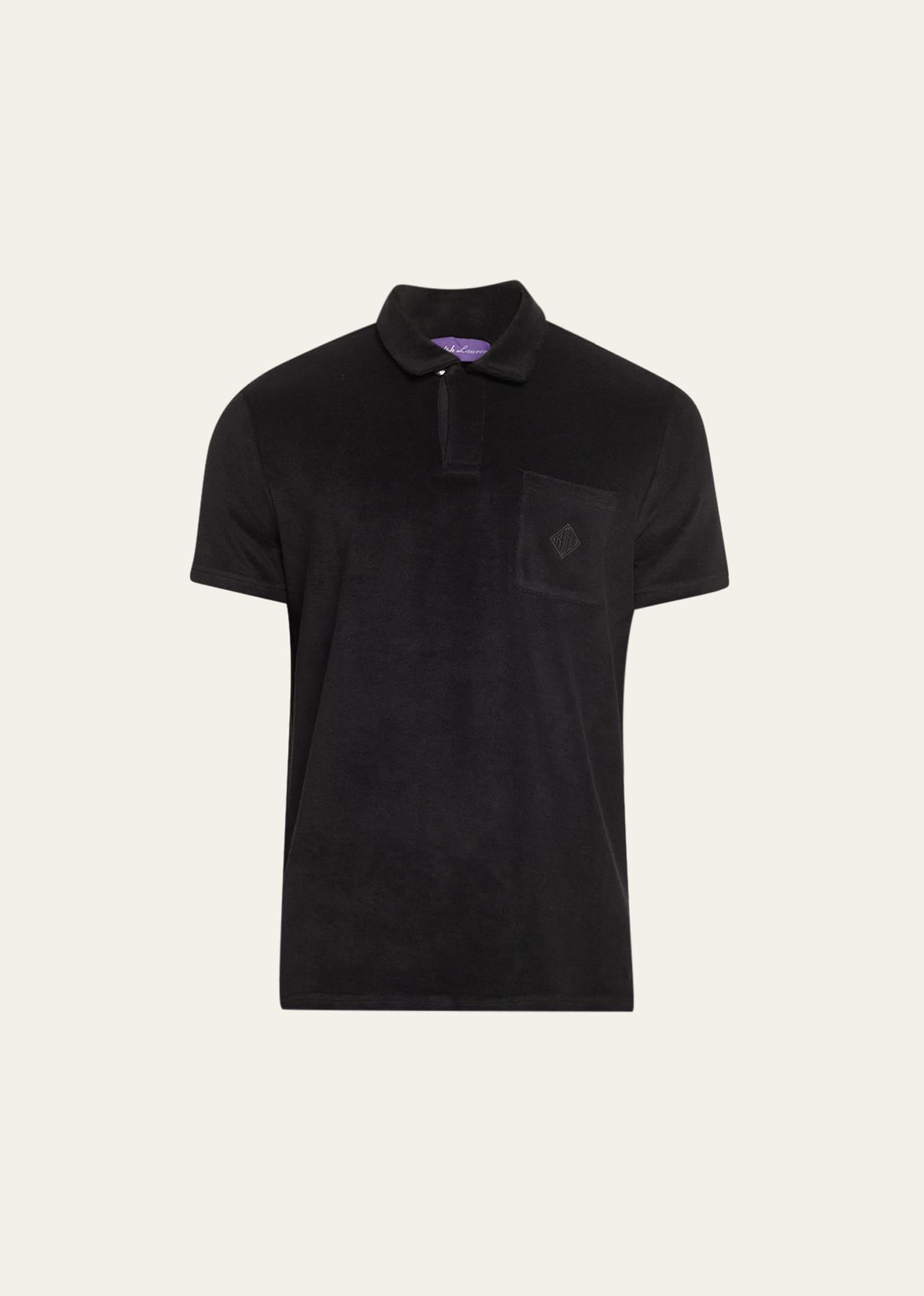 Mens Luxe Riviera Terry Short-Sleeve Polo Shirt Product Image