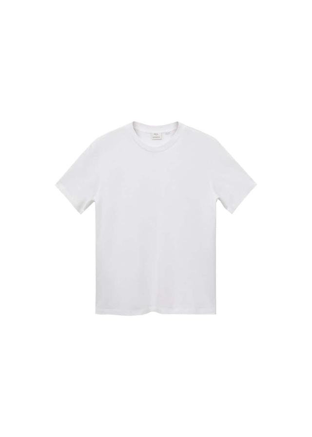 MANGO MAN - 100% cotton slim-fit t-shirt whiteMen Product Image