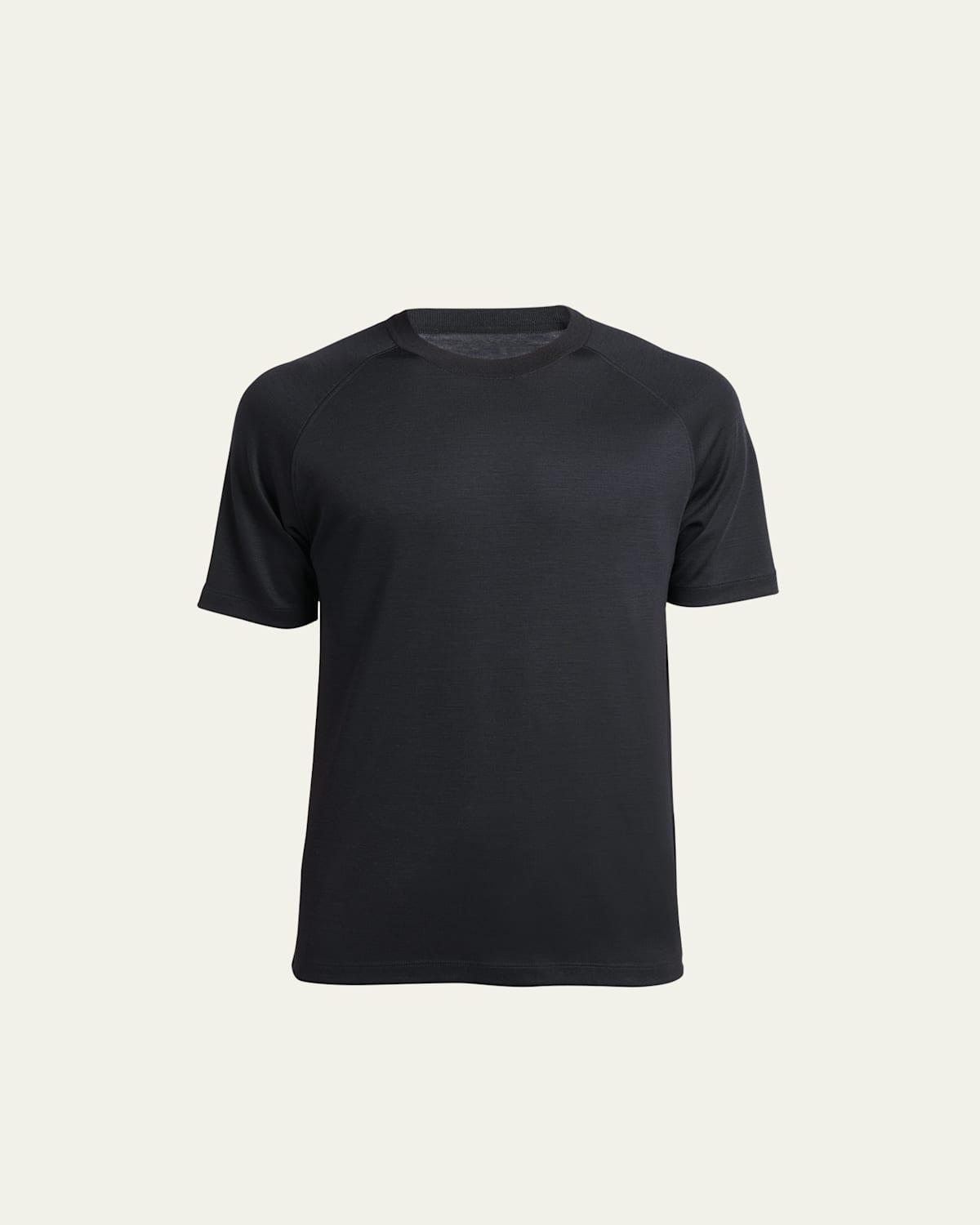 ZEGNA High Performance Short Sleeve Wool T-Shirt Product Image