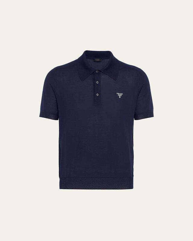 Mens Cashmere Polo Shirt Product Image