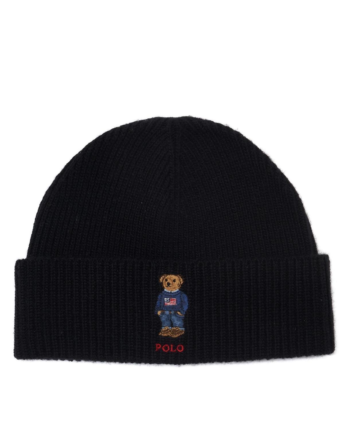 Polo Ralph Lauren Mens Solid Flag Bear Beanie Product Image