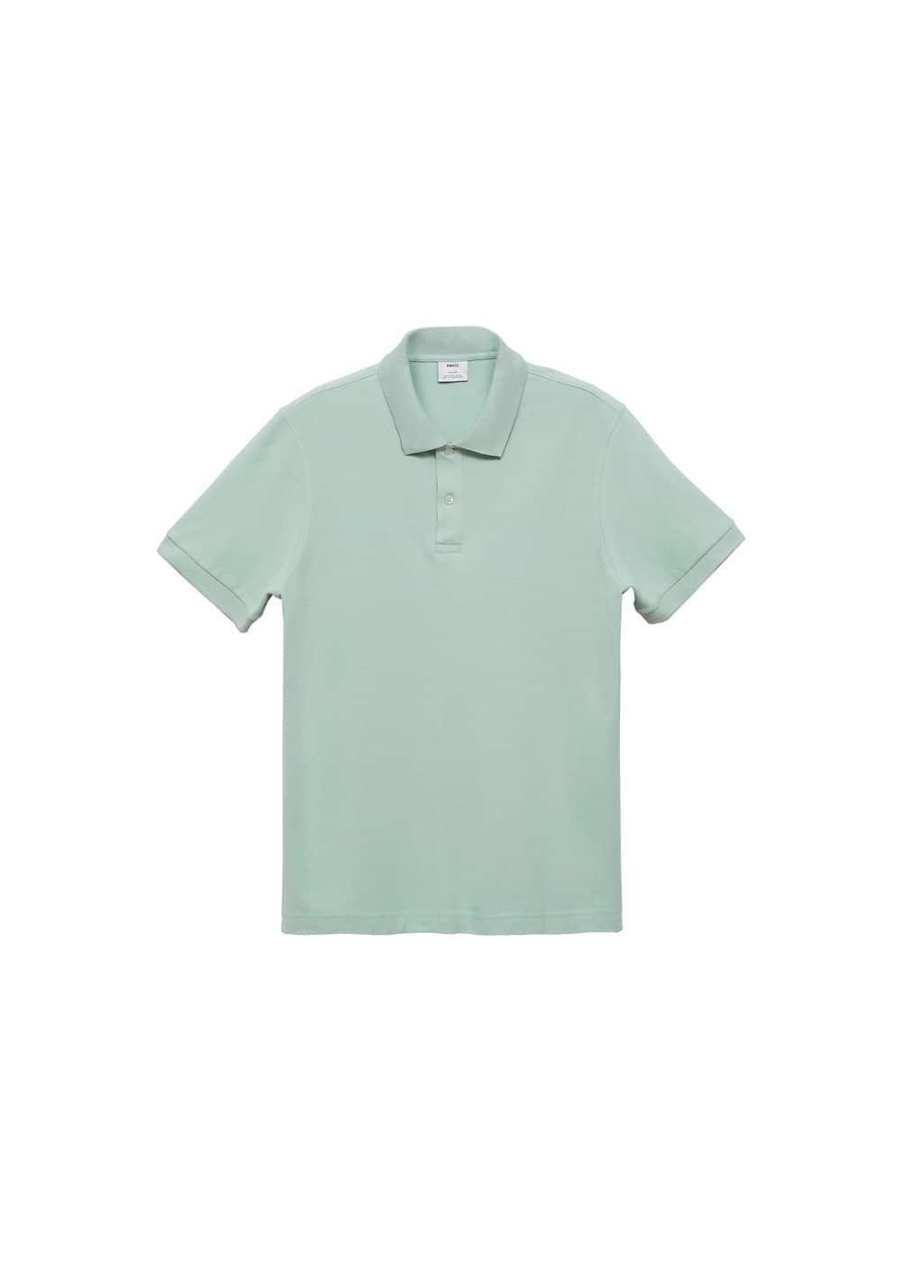 100% cotton pique polo shirt - Men | MANGO USA Product Image