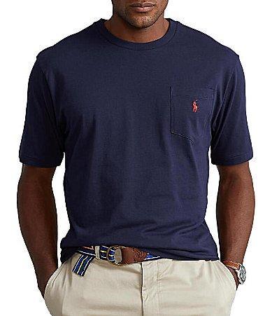 Polo Ralph Lauren Big  Tall Classic-Fit Jersey Pocket Crewneck T Product Image