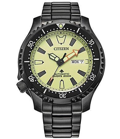 Men's Citizen Promaster Diver Two-Tone Automatic Watch with Green Dial (Model: Ny0151-59X) Product Image