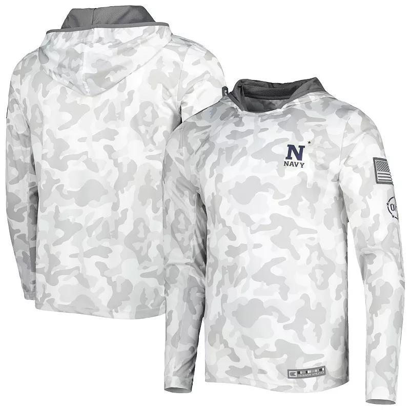 Mens Colosseum Arctic Camo Navy Midshipmen OHT Military Appreciation Long Sleeve Hoodie Top Product Image