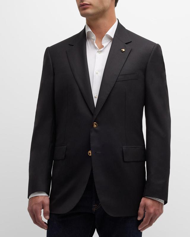 Mens Cashmere-Wool Two-Button Blazer Product Image