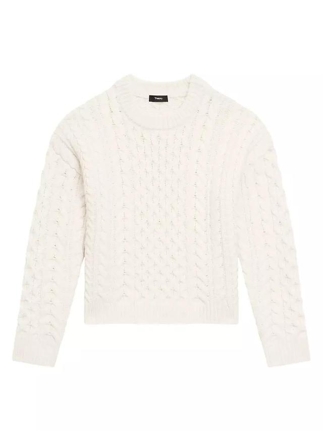 Aran Wool-Cashmere Cable-Knit Sweater Product Image