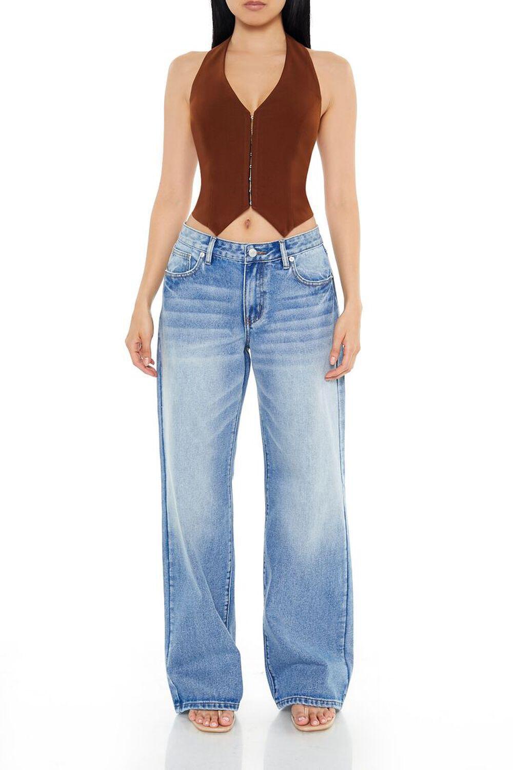 Lace-Up Halter Crop Top | Forever 21 Product Image