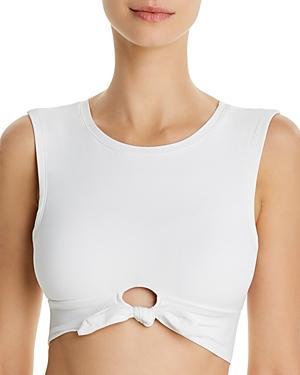 Womens Ava Cropped Swim Tank Top Product Image