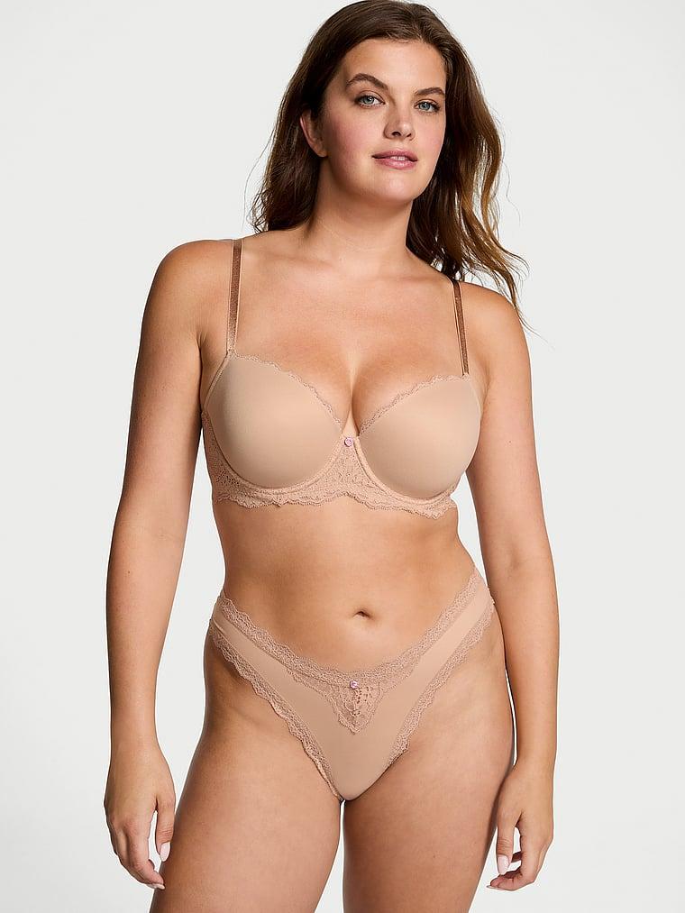 Smooth & Lace Lightly Lined Classic Coverage Demi Bra Product Image