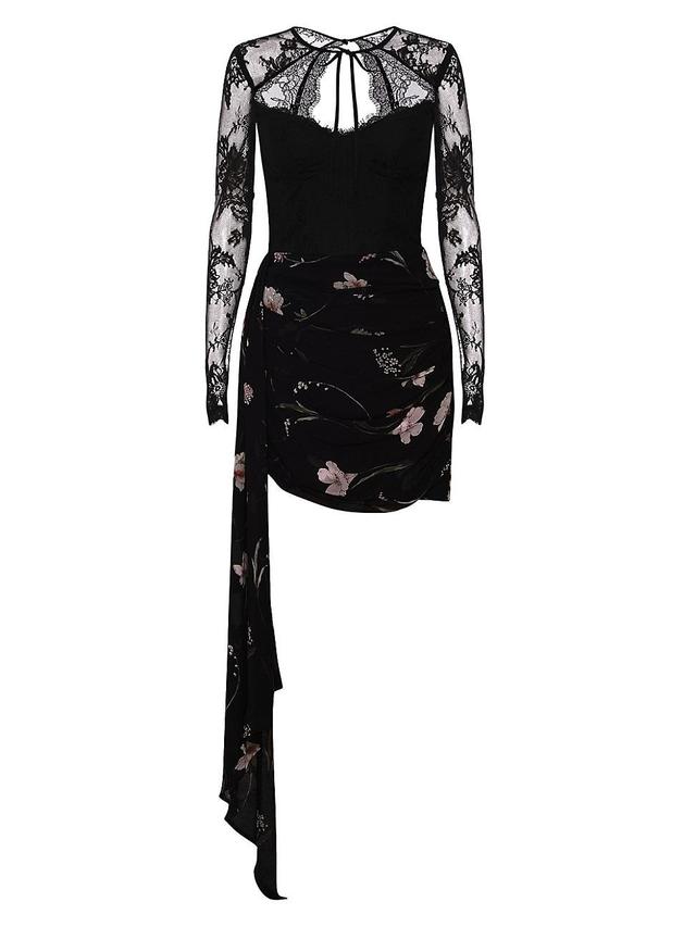 Womens Wilde Lace & Floral Minidress Product Image