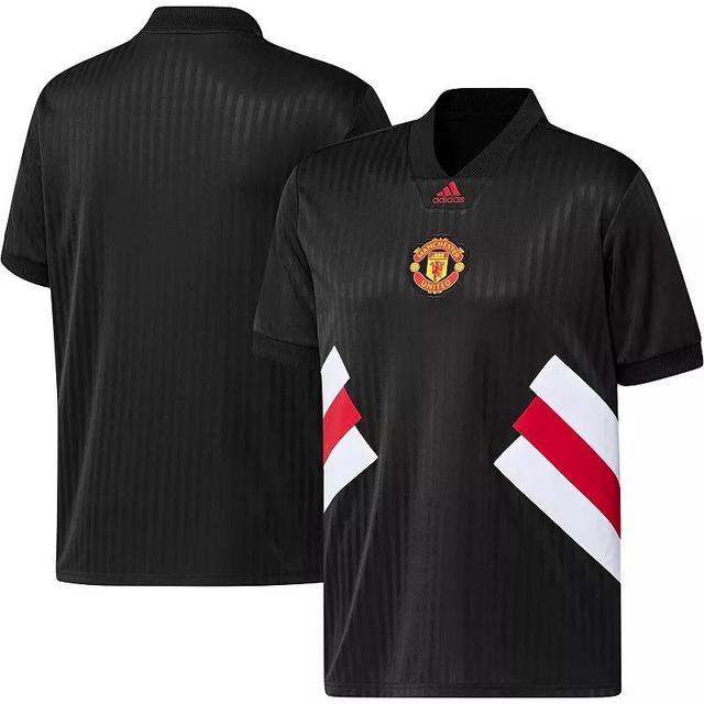 Mens adidas Black Manchester United Football Icon Jersey Product Image