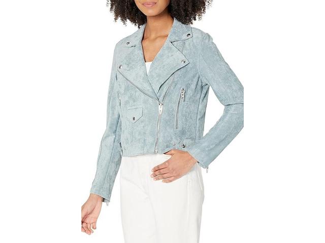 Blank NYC Suede Moto Jacket in Ocean Wave (Ocean Wave) Women's Clothing Product Image