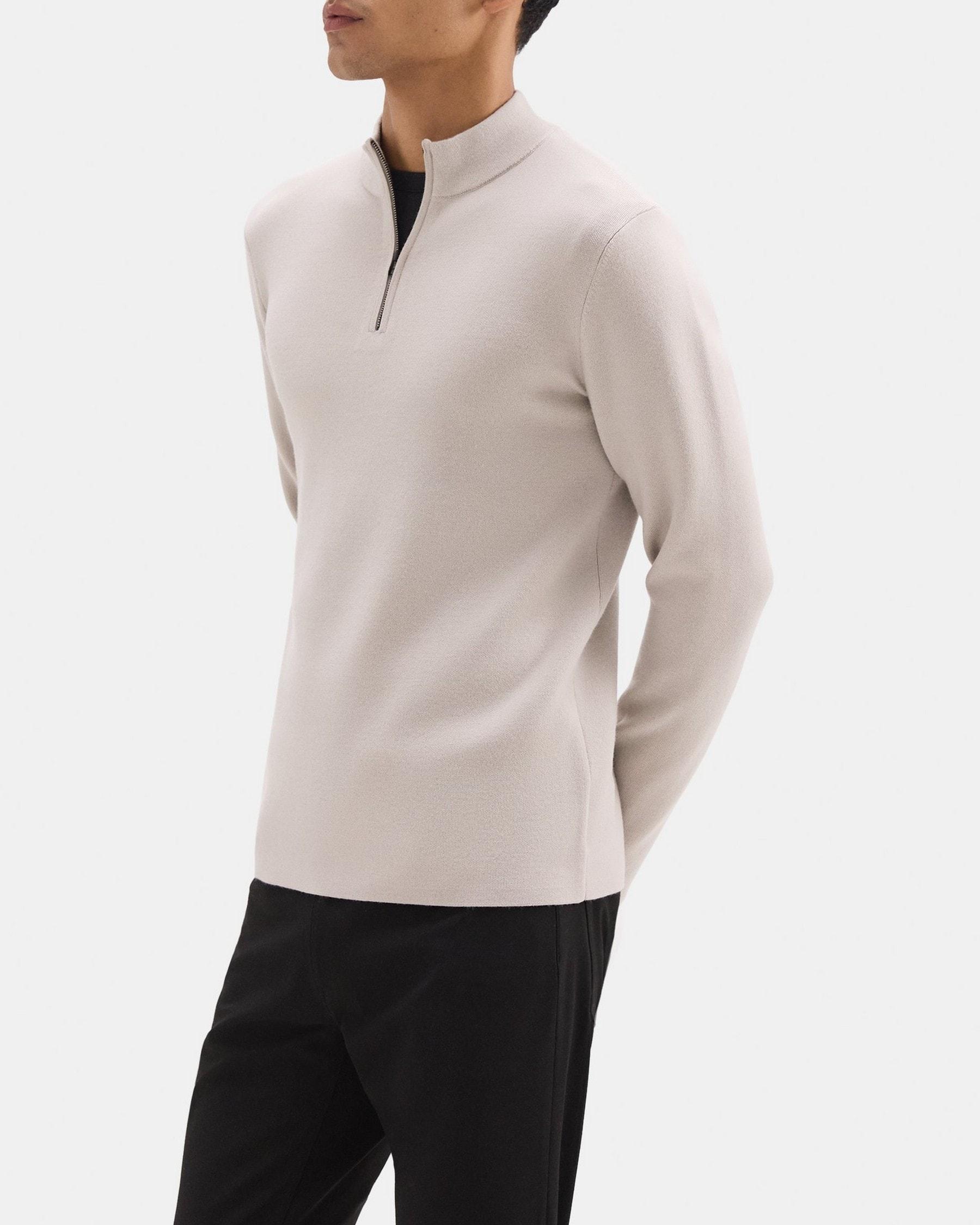 Quarter-Zip Sweater in Merino Wool Product Image