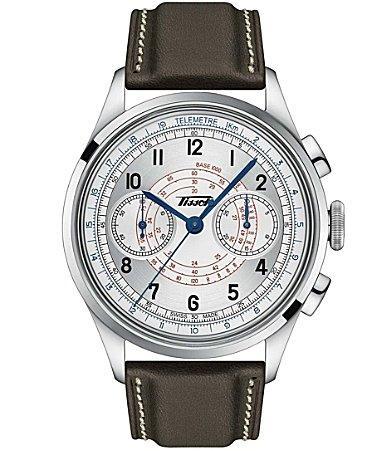 Tissot Telemeter 1938 Chronograph Leather Strap Watch, 42mm Product Image