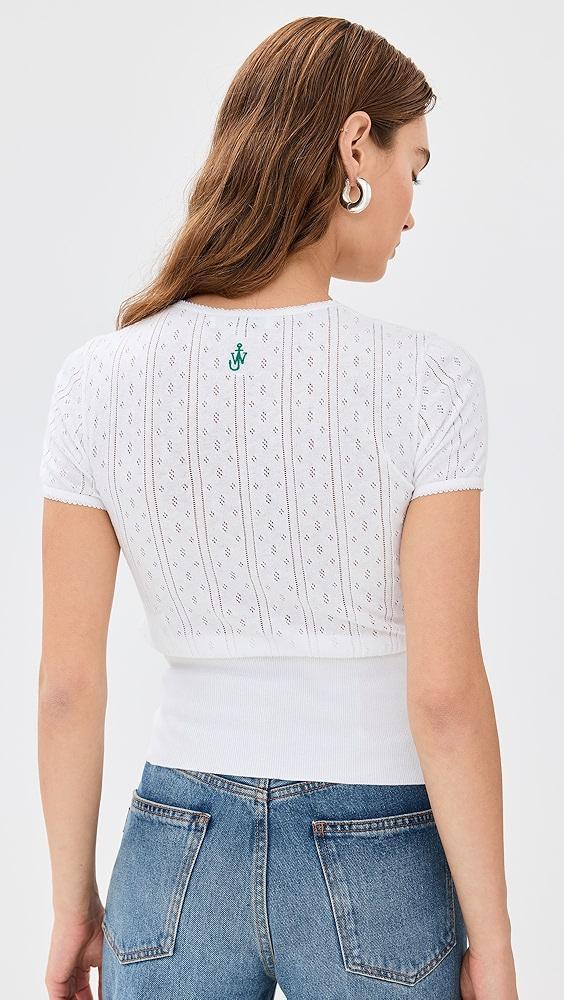 JW Anderson Pointelle Cap Sleeve Top | Shopbop Product Image