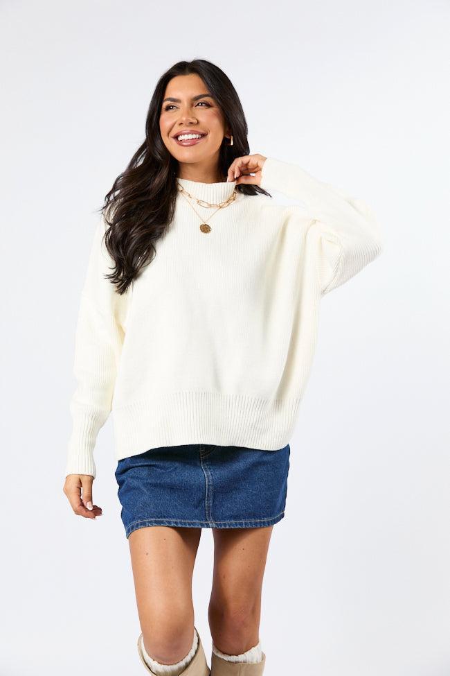 A Great Escape Ivory Oversized Sweater Product Image