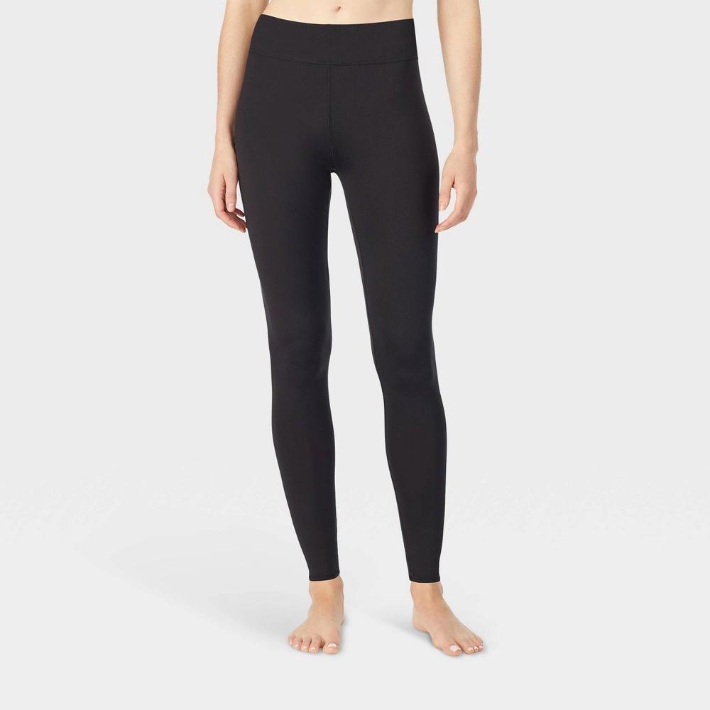 Warm Essentials by Cuddl Duds Women's Active Thermal Leggings - Black Product Image