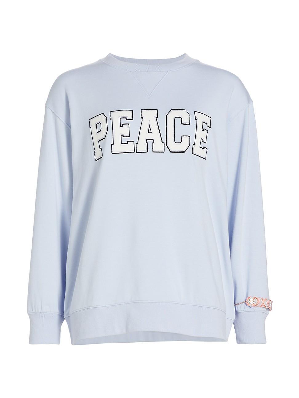 Womens Scarlett Peace Crewneck Sweatshirt Product Image