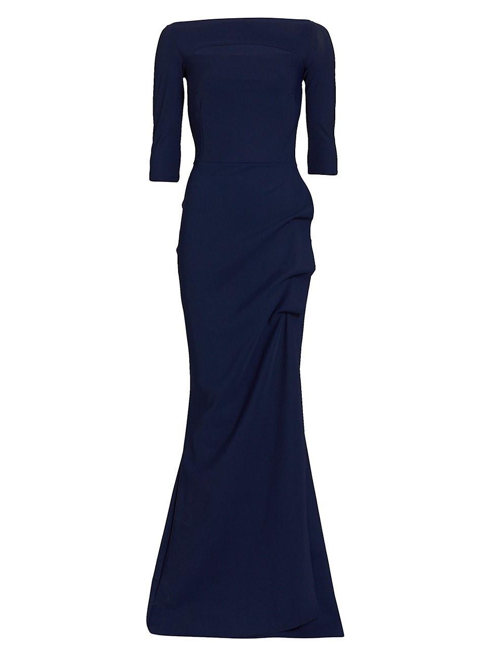 Womens Kate Slit-Detail Boatneck Gown Product Image