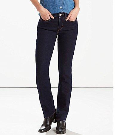 Levis 314 Shaping Straight Leg Mid Rise Jeans Product Image