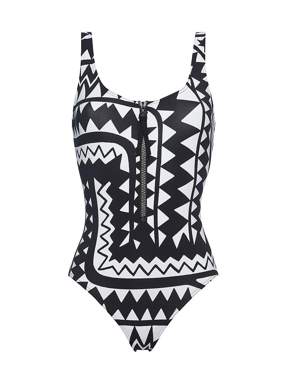 Womens Tipi Geometric One-Piece Swimsuit Product Image