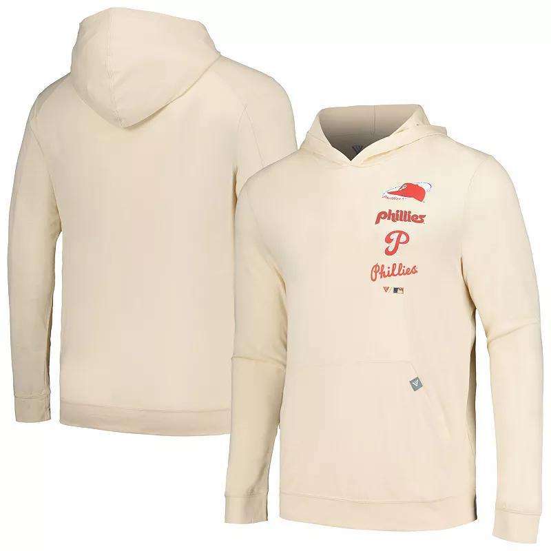 Mens Levelwear Cream Philadelphia Phillies Base Line Pullover Hoodie Product Image