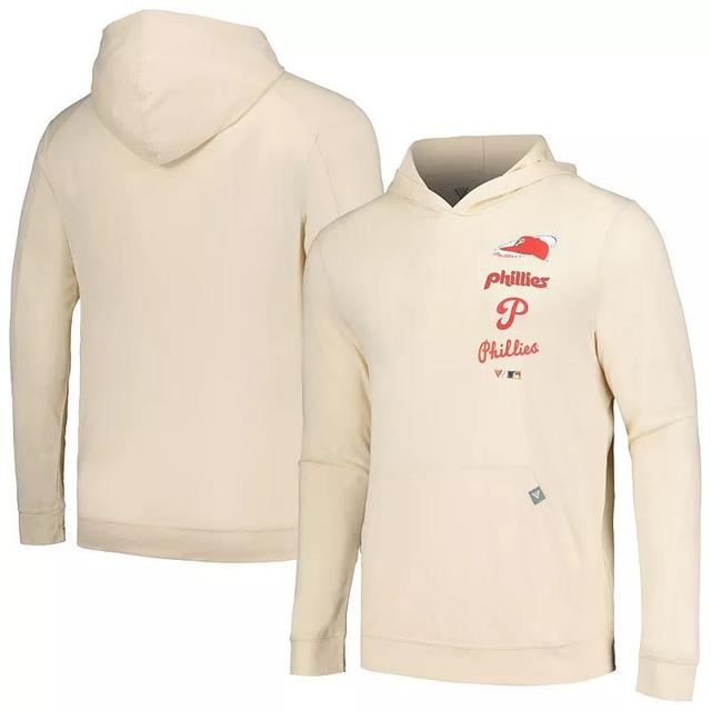 Mens Levelwear Cream Philadelphia Phillies Base Line Pullover Hoodie Product Image