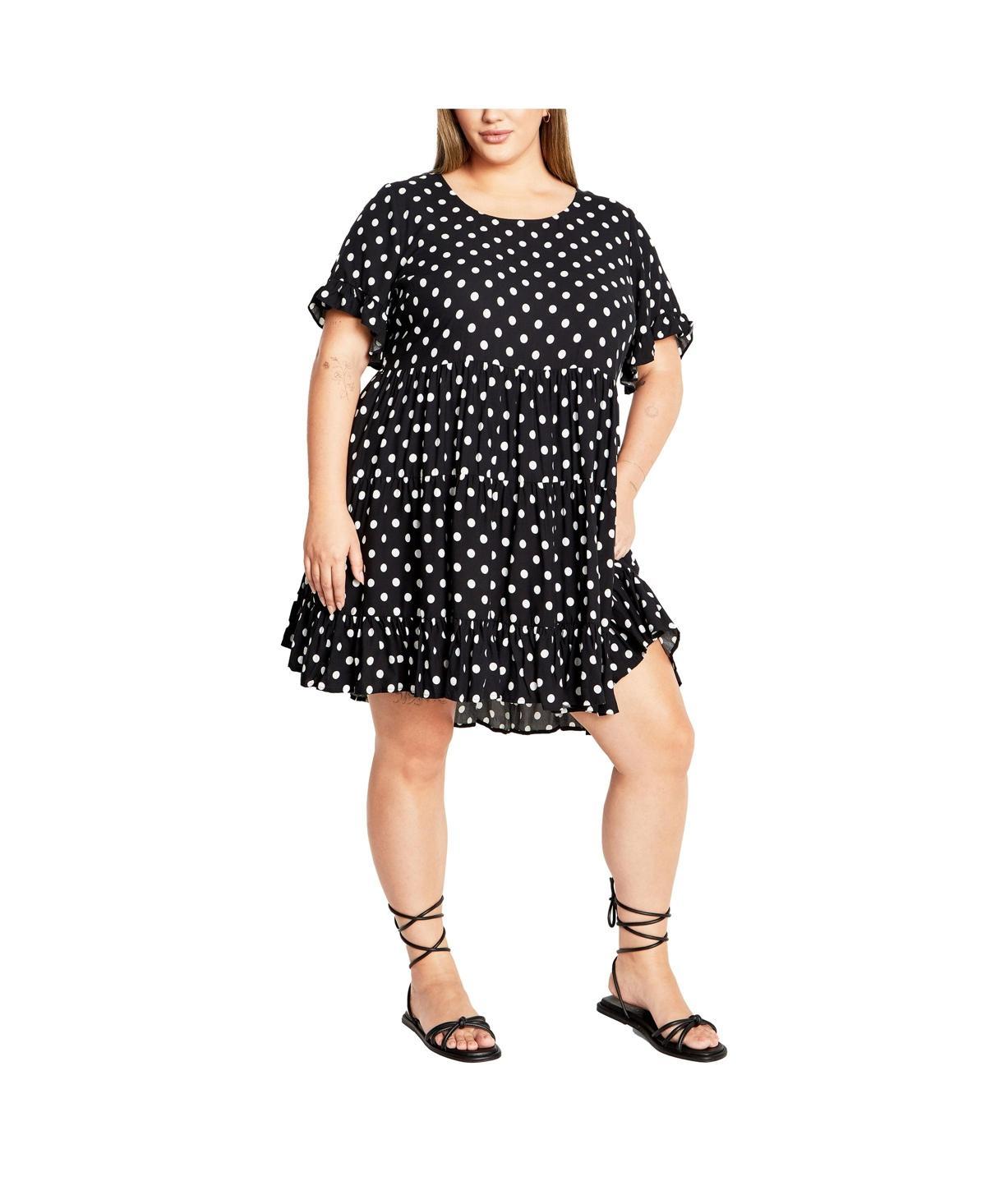 City Chic Womens Nikki Print Dress product image