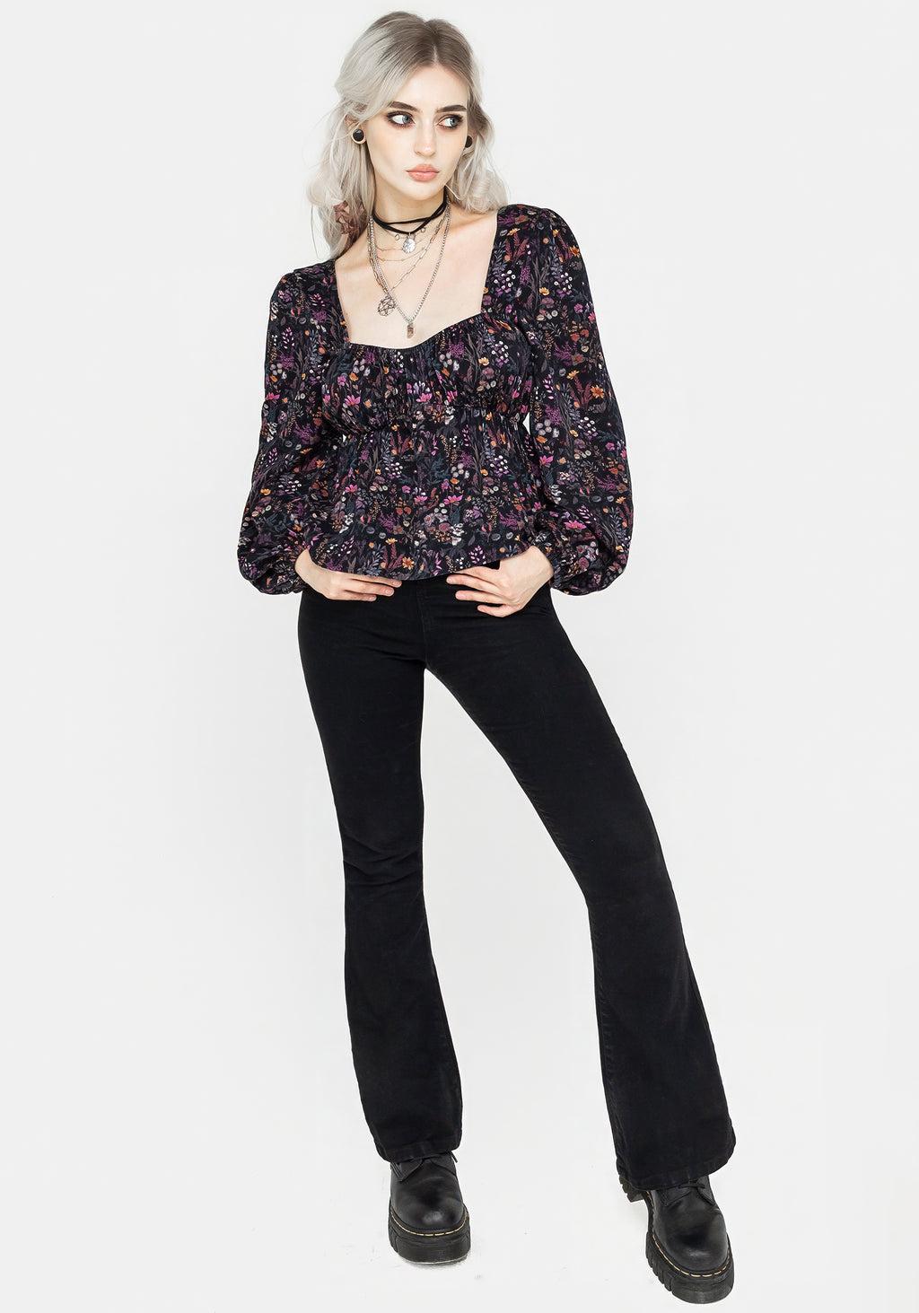 Heliotrope Floral Top Product Image