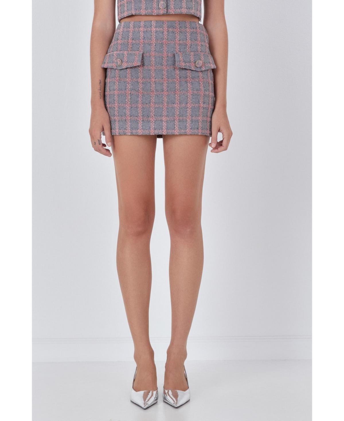 Womens Tweed Skirt Product Image