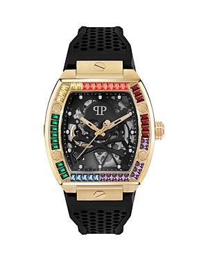 PHILIPP PLEIN The $keleton Silicone Strap Watch, 44mm Product Image