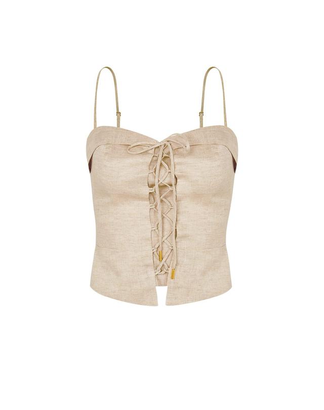 Rubia Sleeveless Top - Natural Product Image