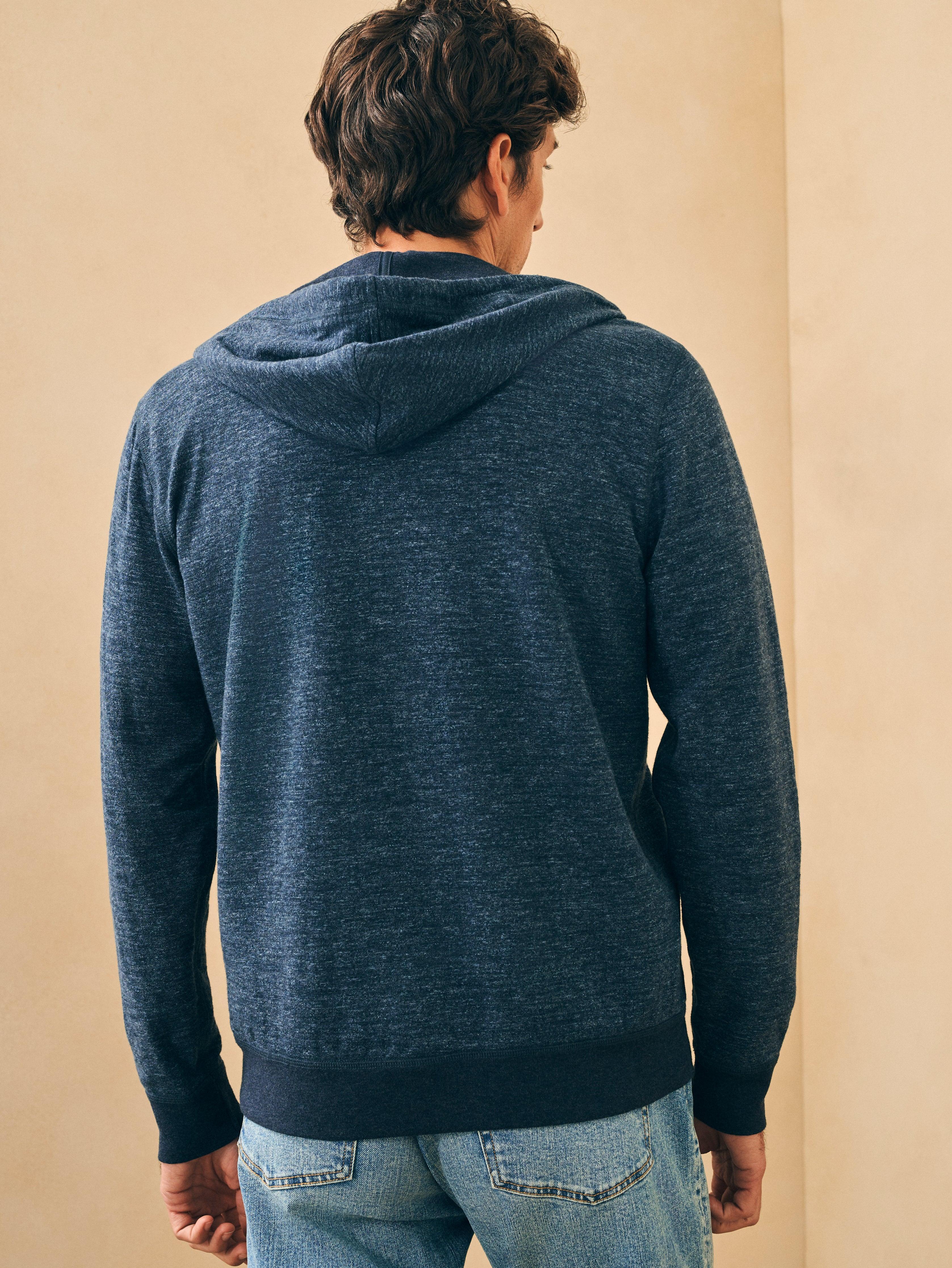 Double Knit Zip Hoodie - Varsity Navy Heather Male Product Image