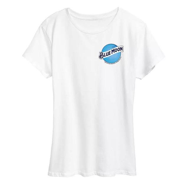 Womens Blue Moon Round Logo Graphic Tee Product Image