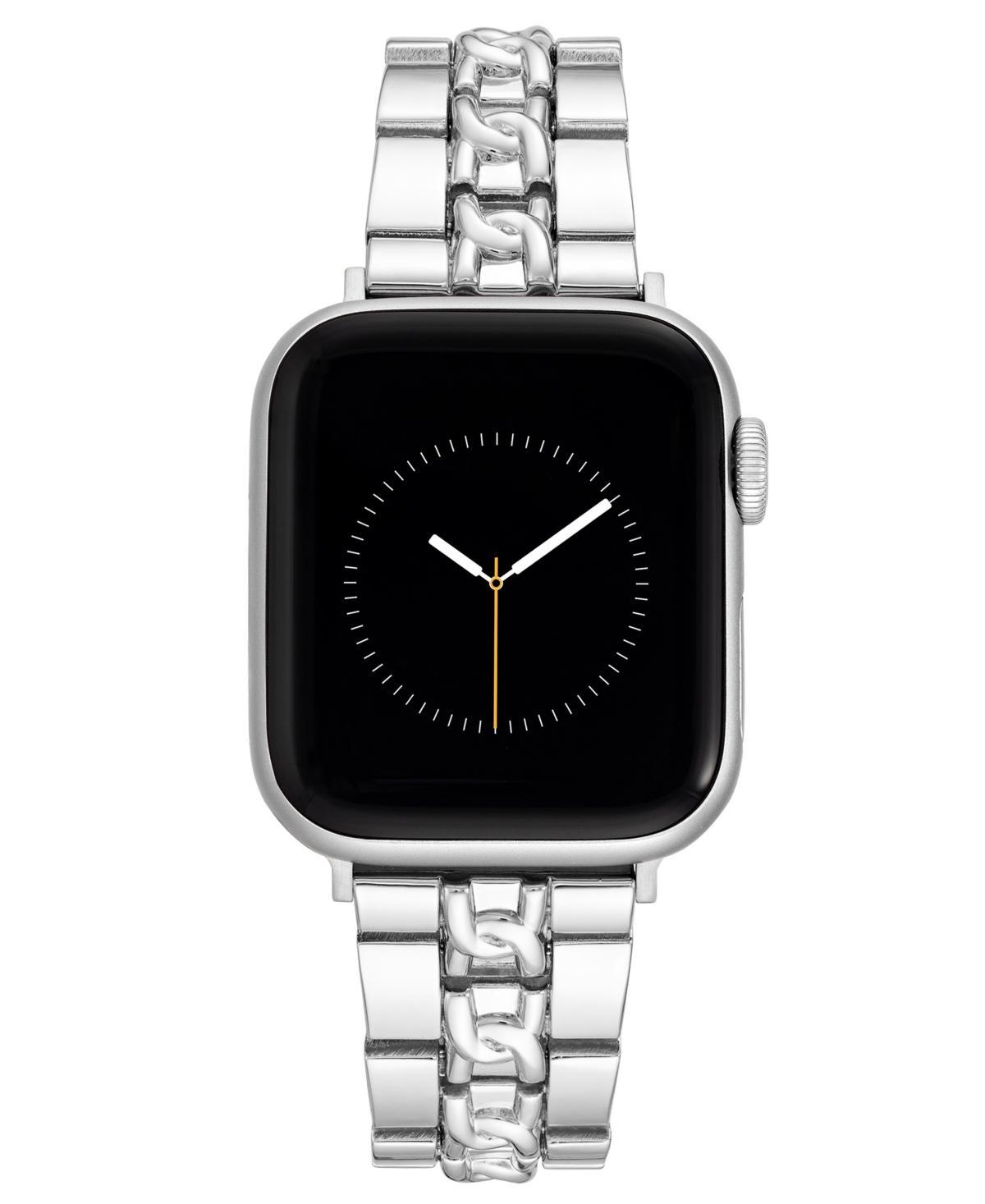 Nine West Womens Silver-Tone Alloy Bracelet Compatible with 38mm, 40mm and 41mm Apple Watch Product Image