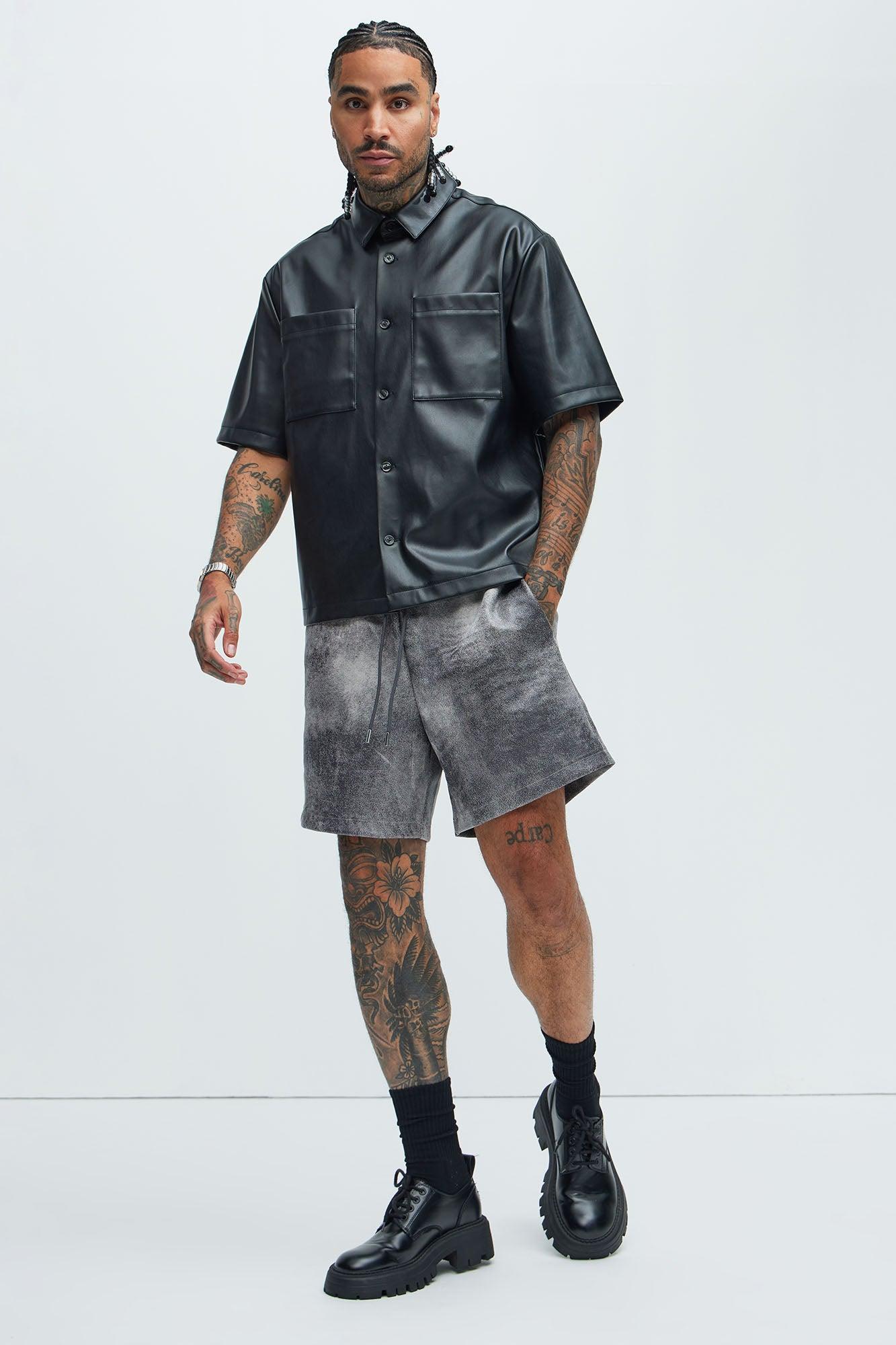 Scorched Relaxed Shorts - Grey Product Image