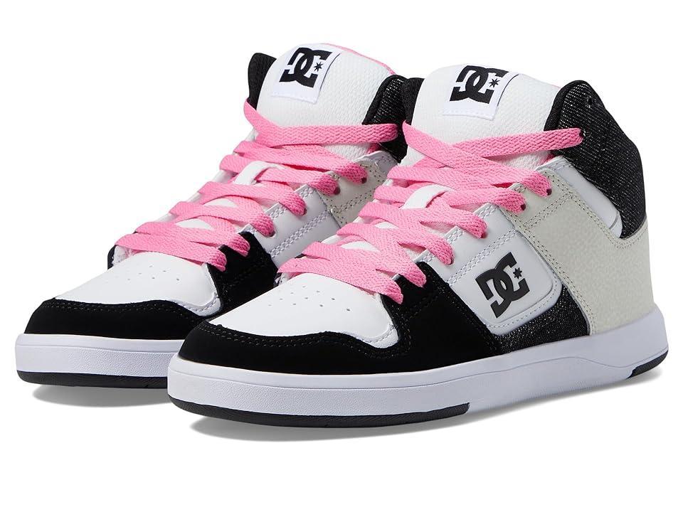 DC Cure High-Top (Little Kid/Big Kid) Crazy Pink/Denim 1) Women's Shoes Product Image