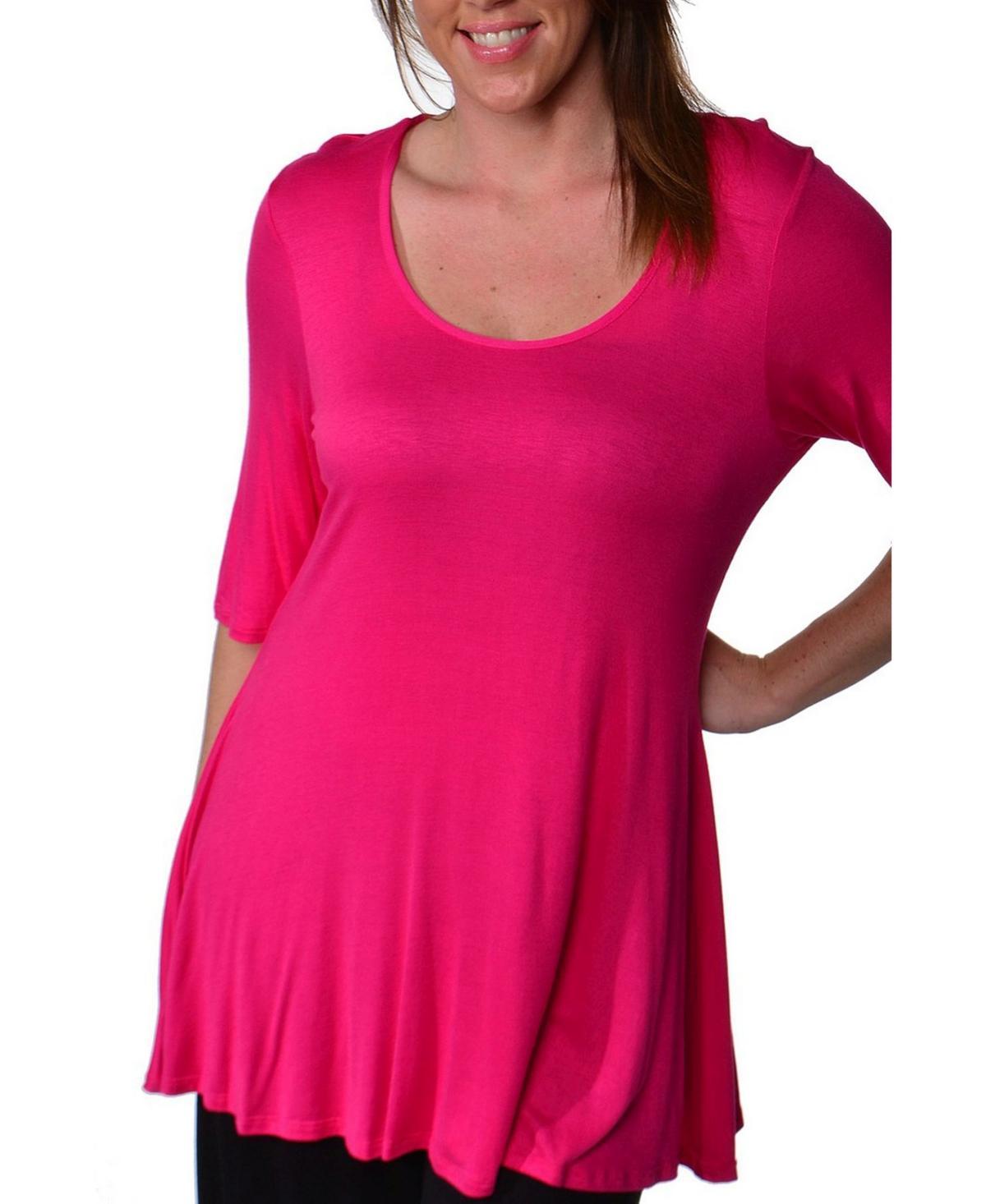 24seven Comfort Apparel Plus Size Tunic Top Product Image