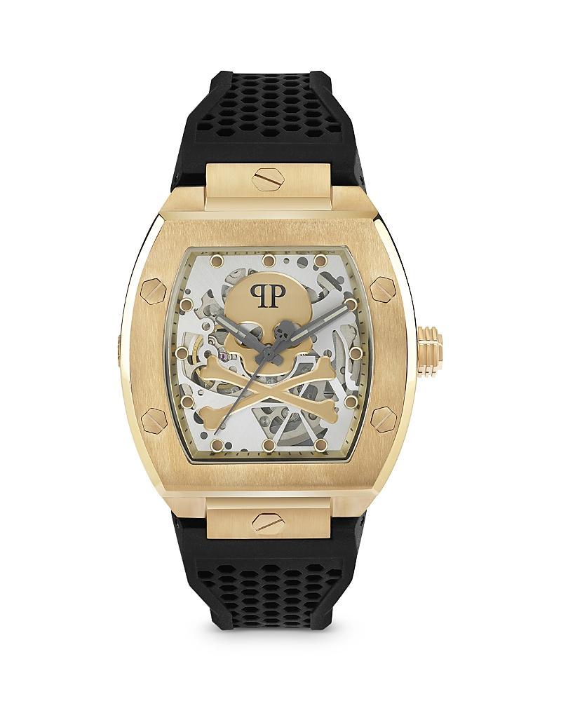 PHILIPP PLEIN The $keleton Silicone Strap Watch, 44mm Product Image