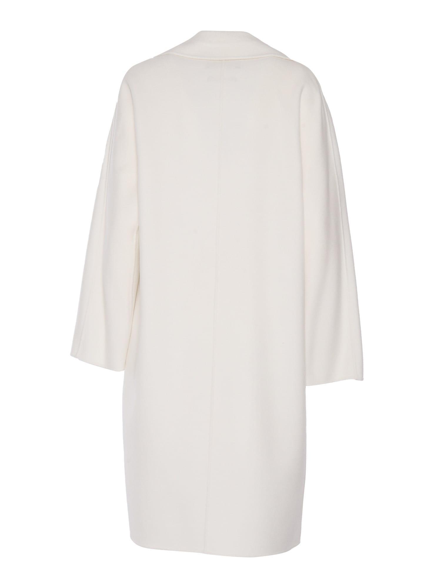 MAX MARA Studio Coat In White Product Image