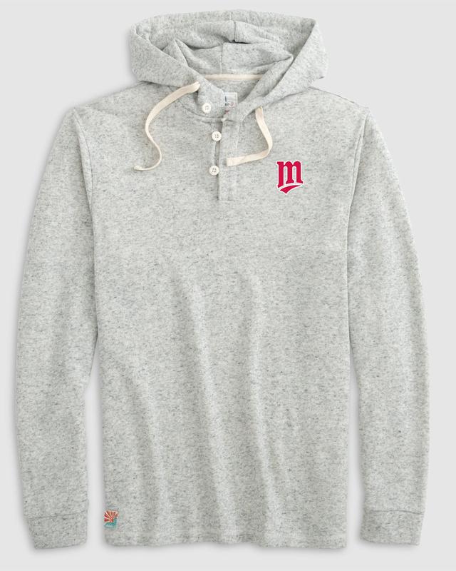 Minnesota Twins Kampton Henley Hoodie Pullover - Cooperstown Logo Product Image