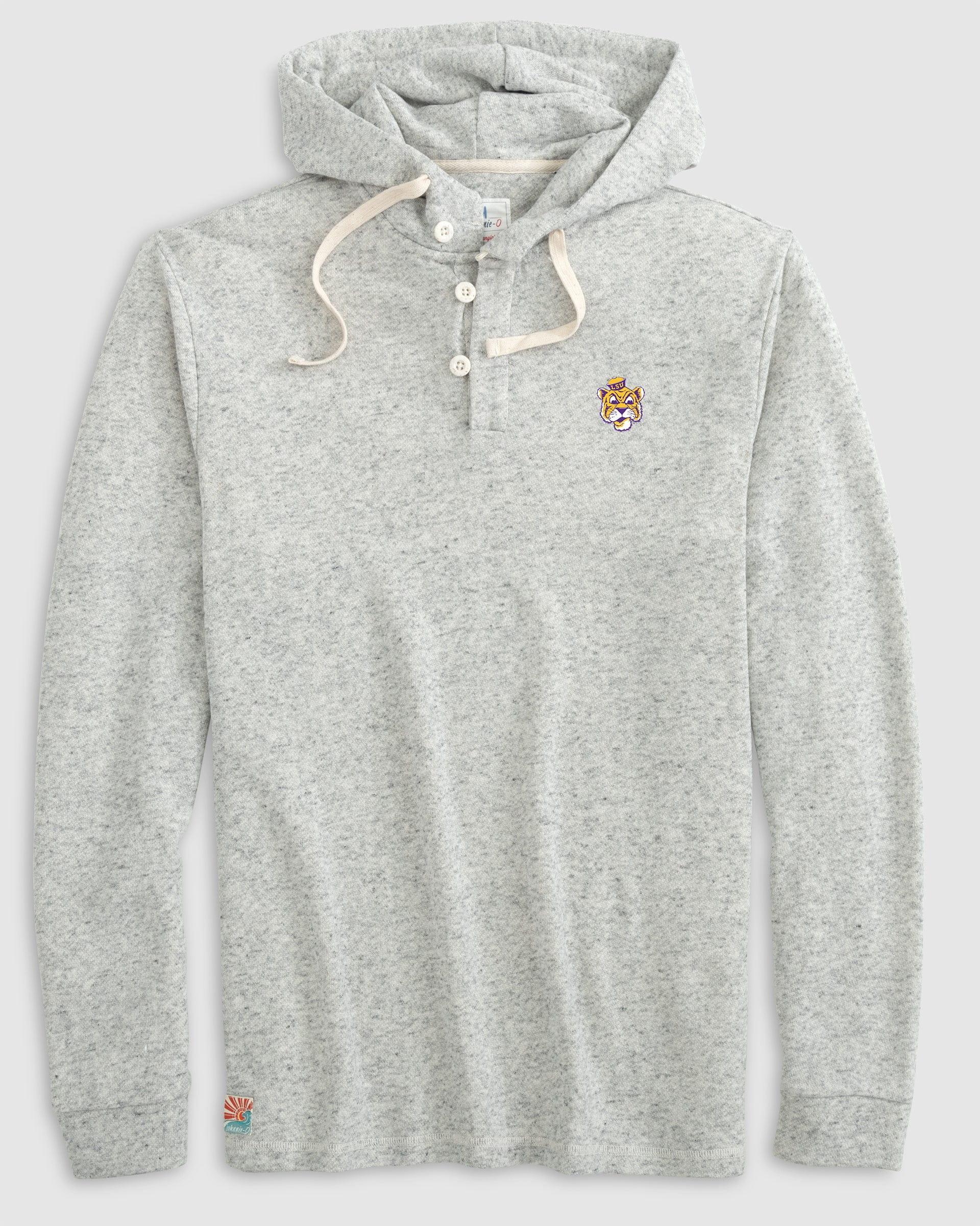 johnnie-O Michigan Kampton Henley Hoodie Pullover - 2023 CFP Champions Logo Product Image