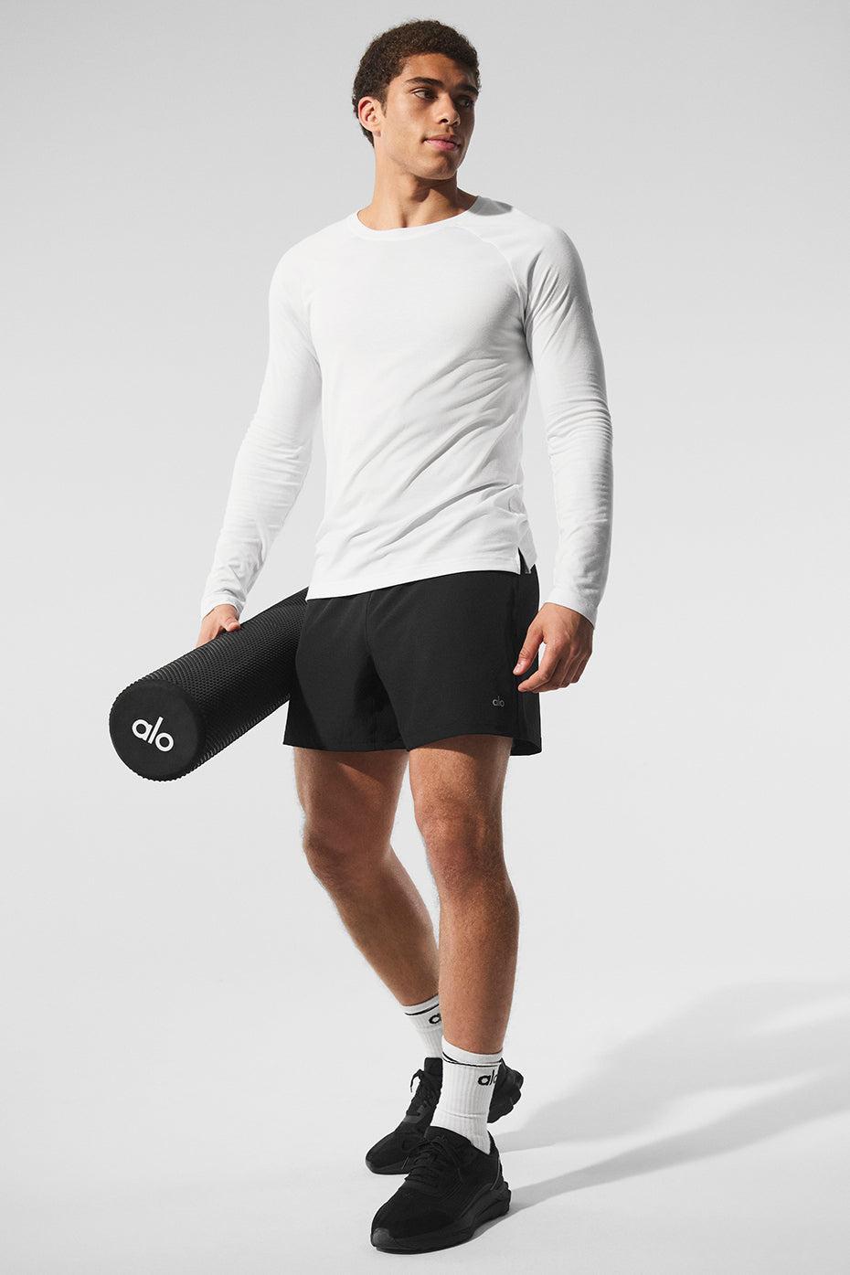 Triumph Long Sleeve Tee - White Male Product Image