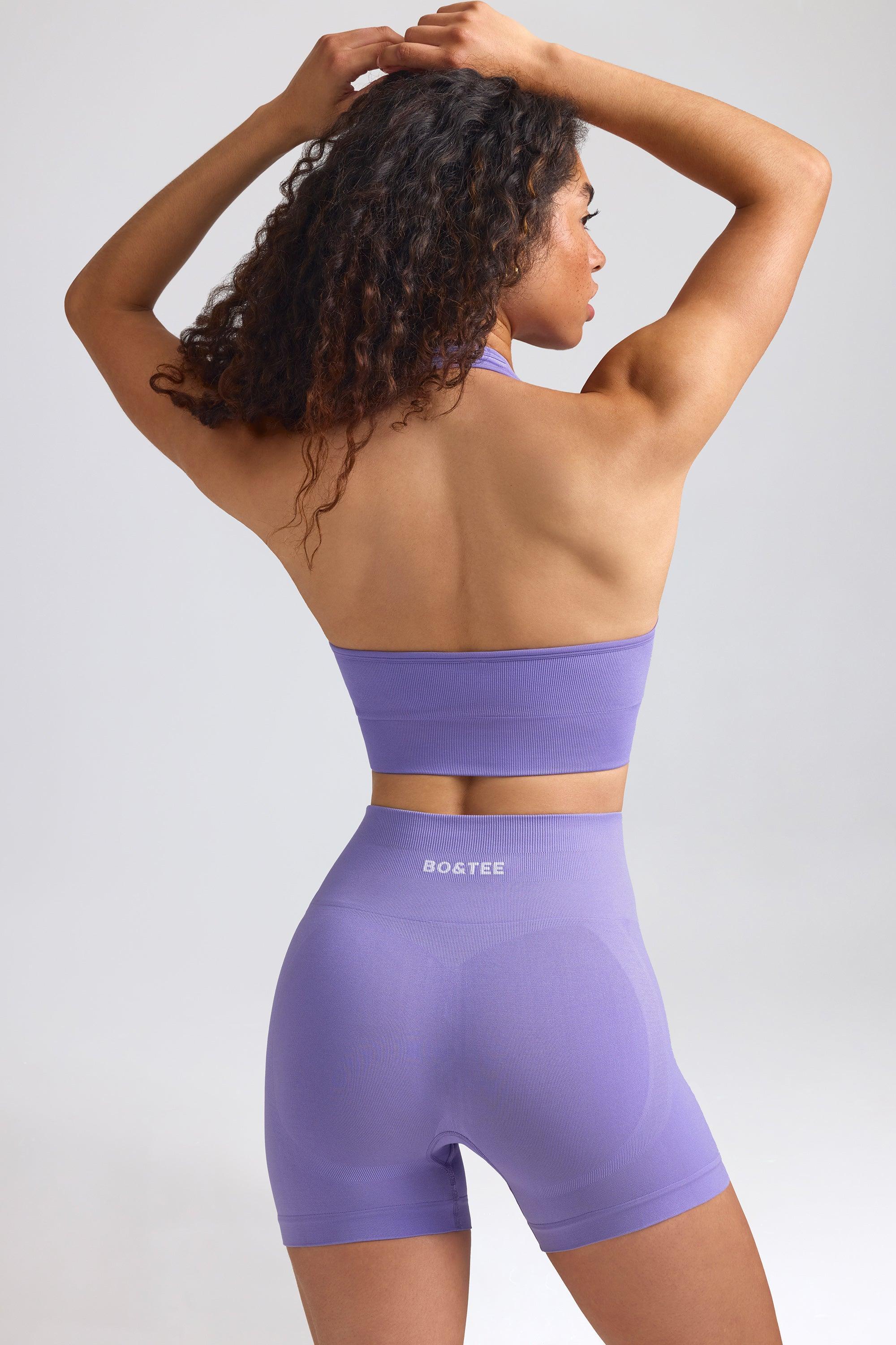 Define Luxe Mini Shorts in Purple Product Image